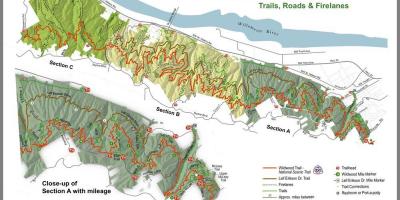 Forest Park Portland trail mapa