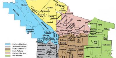 Mapa de zonificación de Portland