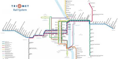 Portland mapa del metro